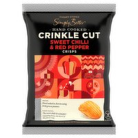 Dunnes Stores Simply Better Hand Cooked Crinkle Cut Sweet Chilli & Red Pepper Crisps 40g