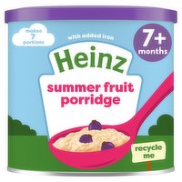 Heinz Summer Fruit Porridge Baby Food 7+ Months 220g