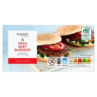 Dunnes Stores 8 Irish Beef Burgers 454g