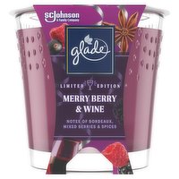 Glade Candle Small Scented Candle Merry Berry & Wine 129 g