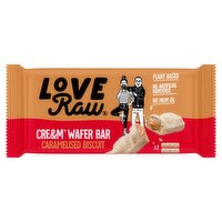 LoveRaw Cre&m Wafer Bar Caramelised Biscuit 2 x 22.5g (45g)