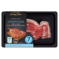 Dunnes Stores Simply Better 7 Thick Cut Unsmoked Dry Cured Irish Streaky Rashers 210g