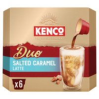 Kenco Duo Salted Caramel Latte Instant Coffee 6x17.3g (103.8g)