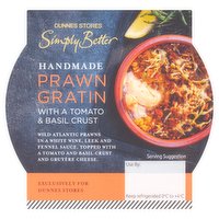 Dunnes Stores Simply Better Handmade Prawn Gratin with a Tomato & Basil Crust 160g