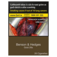 Benson & Hedges 26 Gold Cigarettes