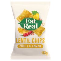 Eat Real Lentil Chips Chilli & Lemon 113g