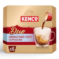 Kenco Duo Unsweetened Cappuccino Instant Coffee 6x17.8g (106.8g)