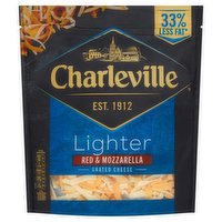 Charleville Lighter Red & Mozzarella Grated Cheese 180g