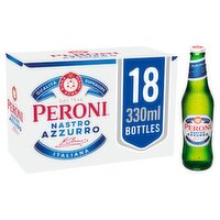 Peroni Nastro Azzurro Lager Beer Bottle 18 x 330ml