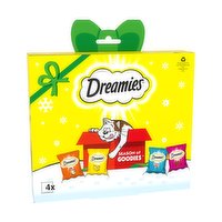 Dreamies Christmas Present Variety Box Adult Cat Treats 4 x 30g