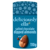 deliciously ella Festive Edition Salted Chocolate Dipped Almonds 110g