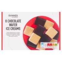 Dunnes Stores Chocolate Wafer Ice Creams 8 x 54g (432g)