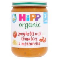 HiPP Organic Spaghetti with tomatoes & mozzarella Baby Food Jar 7+ Months 190g