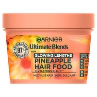 Garnier Ultimate Blends Glowing Lengths Pineapple & Amla Hair Food 3-in-1 Hair Mask Treatment 400ml