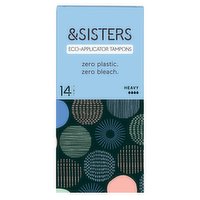 &Sisters 14 Eco-Applicator Tampons Heavy