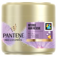 Pantene Biotin Hair Mask for Damaged Hair, Intense Hair Rescue | Silky Touch, 300ml