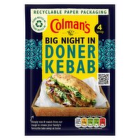 Colman's Big Night In Recipe Mix Doner Kebab 38 g 4 servings