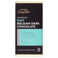 Dunnes Stores Simply Better Handmade Mint Belgian Dark Chocolate 100g