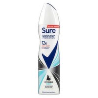 Sure  Anti-perspirant Deodorant Aerosol Invisible Aqua Nonstop Protection 150 ml 