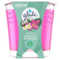 Glade Scented Candle Air Freshener Tropical Blossoms 129g