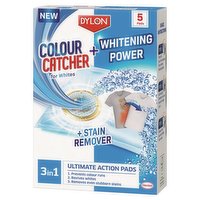 Dylon Colour Catcher + Whitening Power + Stain Remover for