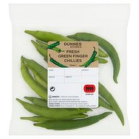 Dunnes Stores Fresh Green Finger Chillies 50g