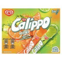 Wall's Mini Calippo Orange and Lemon-Lime Ice Lollies 5 x 80ml