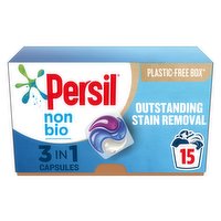 Persil Non Bio 3 in 1 Sensitive Washing Liquid Capsules Laundry Detergent (15 Washes)