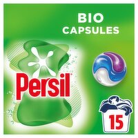 Persil Bio 3 in 1 Washing Liquid Capsules Laundry Detergent (15 Washes)