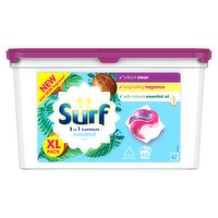 Surf 3 in 1 Capsules Coconut Bliss Biological Detergent Capsules (45 Washes)