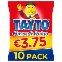 Tayto Cheese & Onion Flavour Potato Crisp 10 x 25g