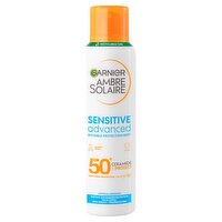 Garnier Ambre Solaire SPF 50+ Sensitive Advanced Dry Mist Sun Spray 150ml