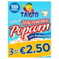Tayto Salted Microwave Popcorn 3 x 80g