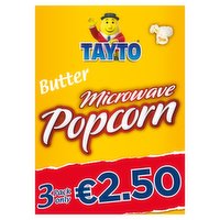 Tayto Butter Flavour Microwave Popcorn 3 x 80g