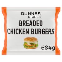 Dunnes Stores Breaded Chicken Burgers 684g