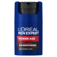 L'Oreal Men Expert Power Age Moisturiser, Hydrating & Revitalising Hyaluronic Acid Moisturiser 50ml