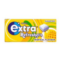 Extra Refreshers Tropical Flavour Sugarfree Chewing Gum Handy Box 7 Pieces