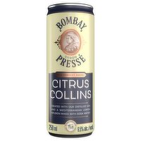 Bombay Citron Pressé Citrus Collins Premix Gin Cocktail, 25cl