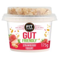 Fit Foods Strawberry Yogurt with Toasted Granola Topper 175g