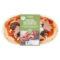 Dunnes Stores Wood Fired Ham, Mushroom & Mascarpone Pizza 237g