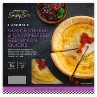 Dunnes Stores Simply Better Handmade Goat's Cheese & Caramelised Red Onion Quiche 300g