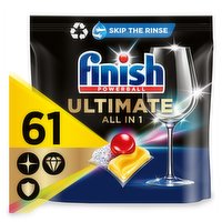 Finish Ultimate All in One Dishwasher Tablets 61 Lemon