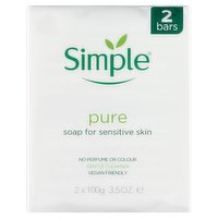 Simple Pure Soap for Sensitive Skin 2 x 100g