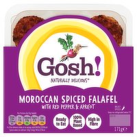 Gosh! Moroccan Spiced Falafel with Red Pepper & Apricot 171g