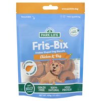 Park Life Fris-Bix Frisbee Shaped Dog Biscuits Chicken & Veg 100g