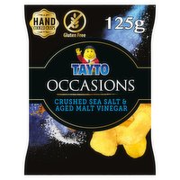 Tayto Occasions Crushed Sea Salt & Aged Malt Vinegar Flavour Potato Crisps 125g