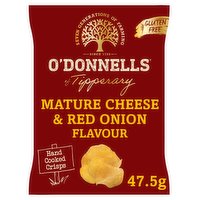 O'Donnells Mature Cheese & Red Onion Flavour Hand Cooked Crisps 47.5g