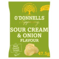 O'Donnells Sour Cream & Onion Flavour Hand Cooked Crisps 47.5g