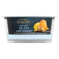 Dunnes Stores Simply Better 0% Fat Live Yogurt Alphonso Mango & Passion Fruit 140g