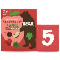 Bear Strawberry + Apple Little Paws 5 x 20g